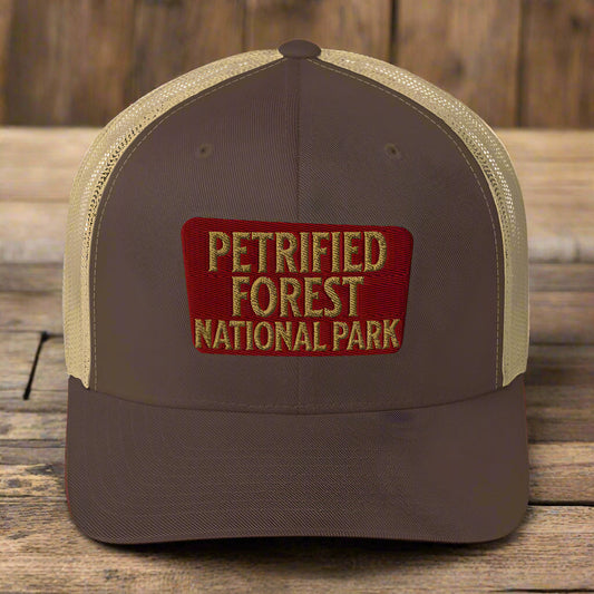 Petrified Forest National Park Sign Embroidered Trucker Hat