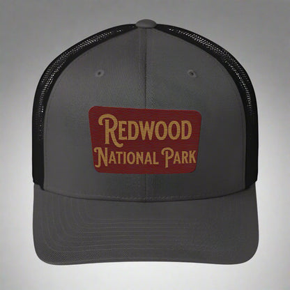 Redwood Embroidered National Park Sign Hat Trucker Cap