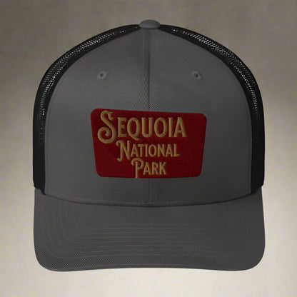 Sequoia Embroidered National Park Sign Trucker Hat