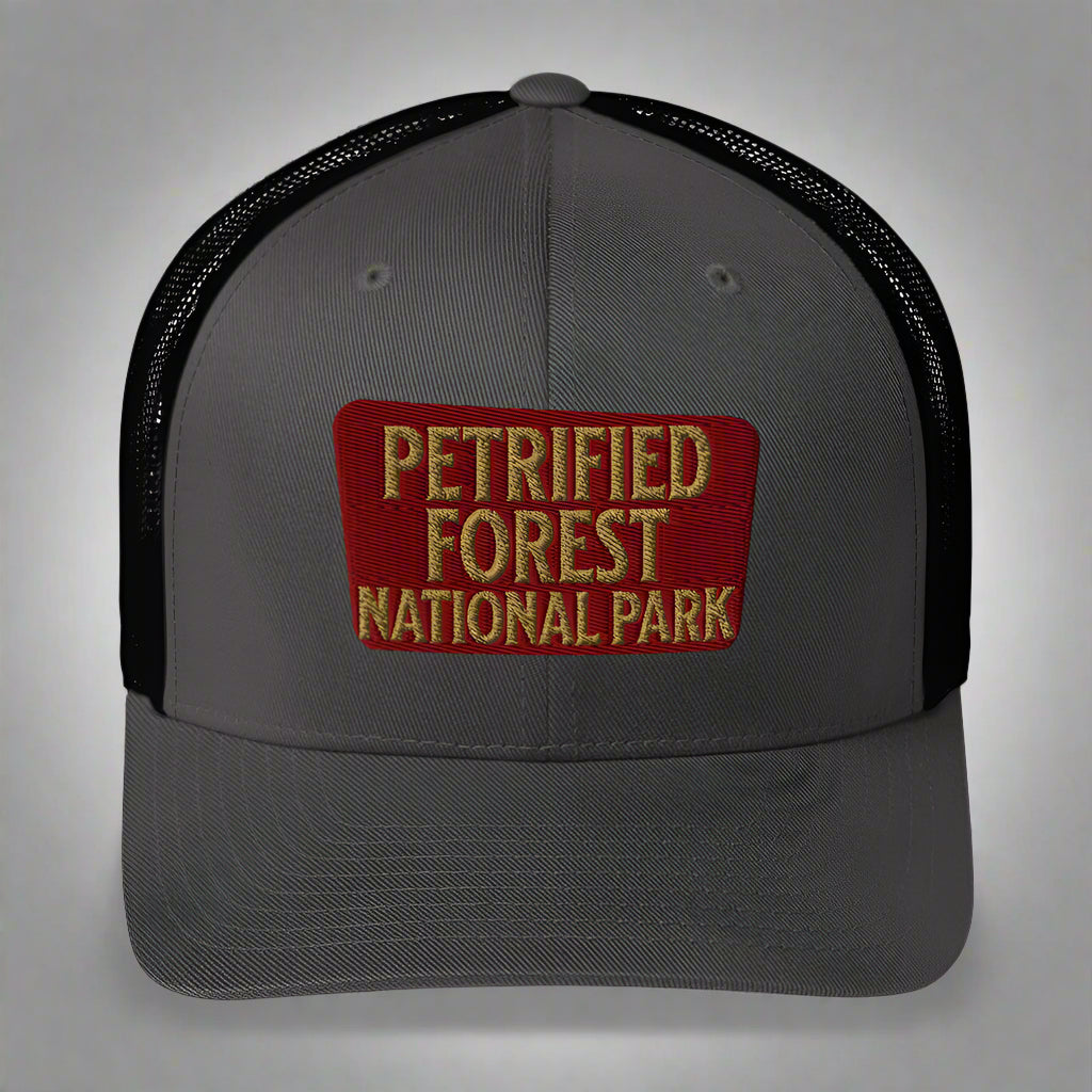 Petrified Forest National Park Sign Embroidered Trucker Hat