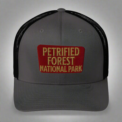 Petrified Forest National Park Sign Embroidered Trucker Hat
