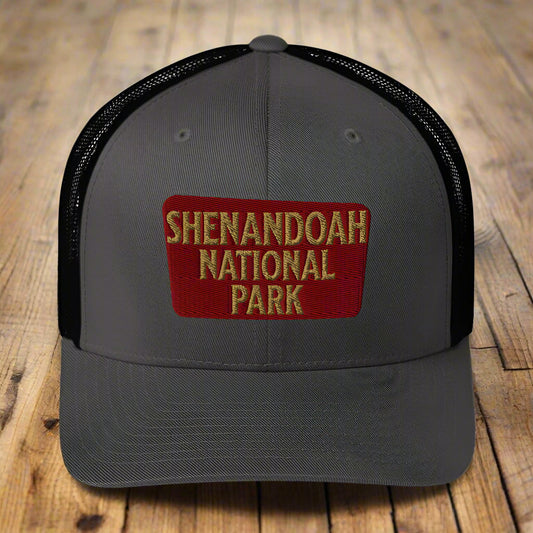 Shenandoah National Park Sign Embroidered Trucker Hat