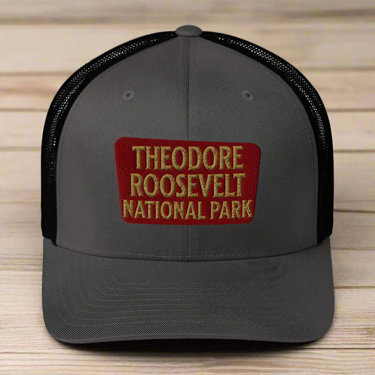 Theodore Roosevelt National Park Sign Embroidered Trucker Hat
