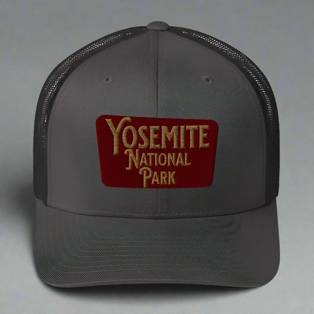 Yosemite Embroidered National Park Sign Trucker Hat