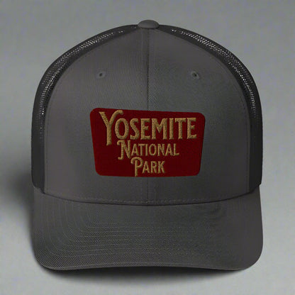 Yosemite Embroidered National Park Sign Trucker Hat