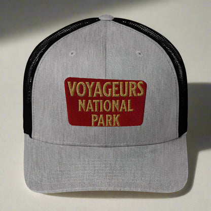 Voyageurs National Park Sign Embroidered Trucker Hat