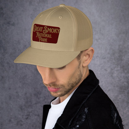 Great Smoky Mountains National Park Embroidered Trucker Hat