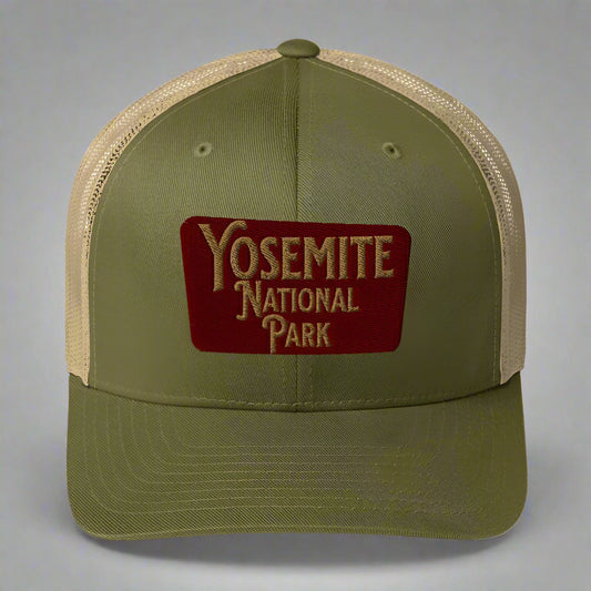 Yosemite Embroidered National Park Sign Trucker Hat