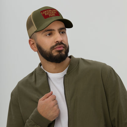 Canyonlands National Park Sign Embroidered Trucker Hat