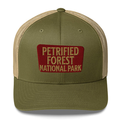 Petrified Forest National Park Sign Embroidered Trucker Hat