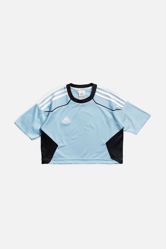 Rework Adidas Crop Athletic Tee - XXS