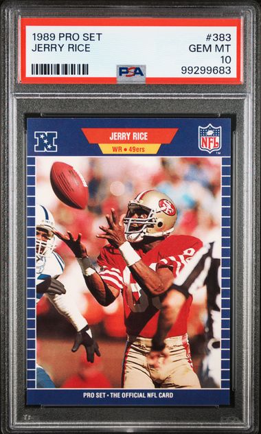 Graded 1989 Pro Set Jerry Rice #383 Football Card PSA 10 Gem Mint