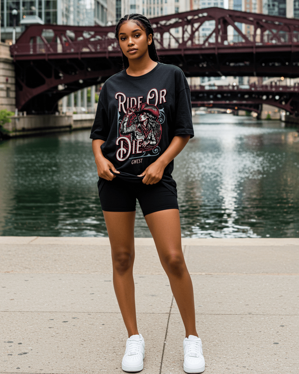 G West Ride Or Die Oversized Women's T-Shirt