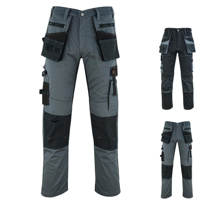 Riggermen Mens Work Pants Lightweight Cargo Tactical Trouser with Holster Pockets Relaxed Fit Safety Pants for Construction - Triathlete Store