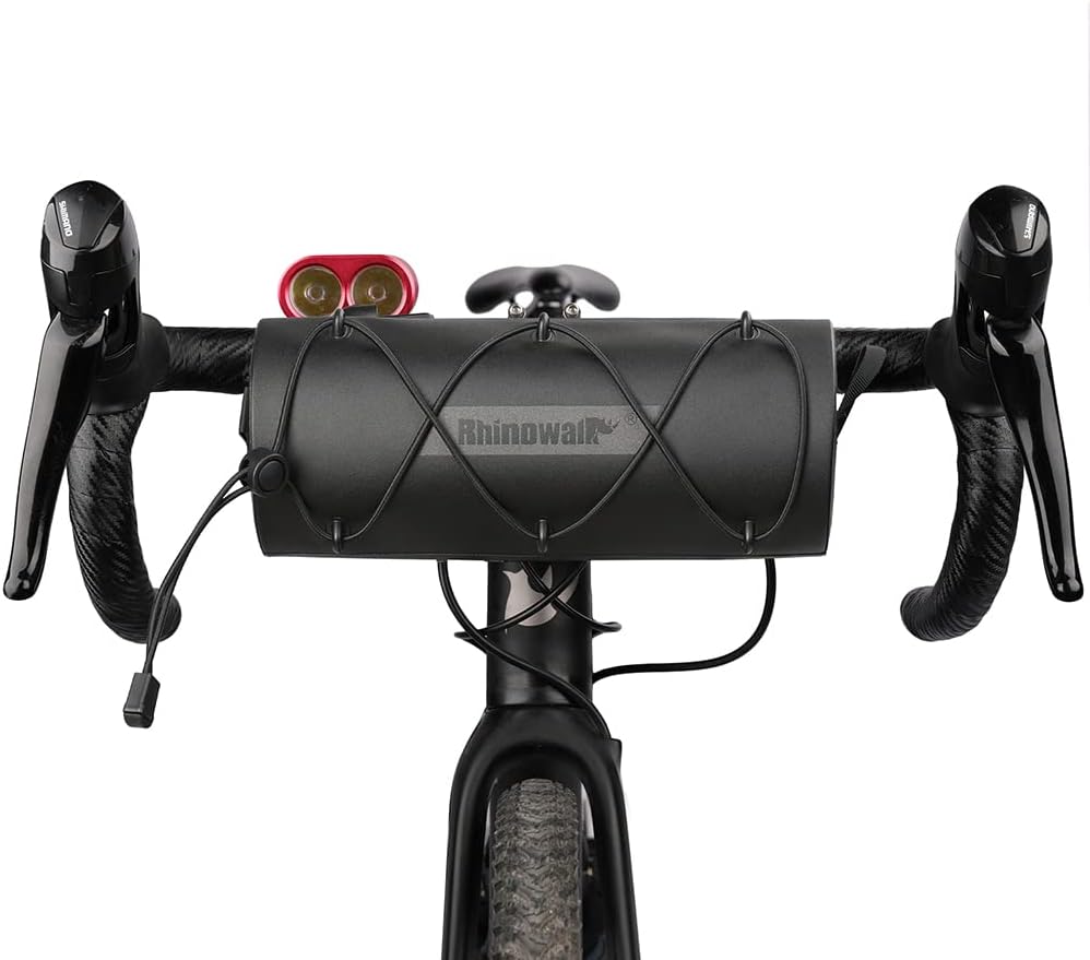 Rhinowalk Waterproof Handlebar Bag RK9109-1.9L, Front Bag Storage Bag with Shoulder Strap