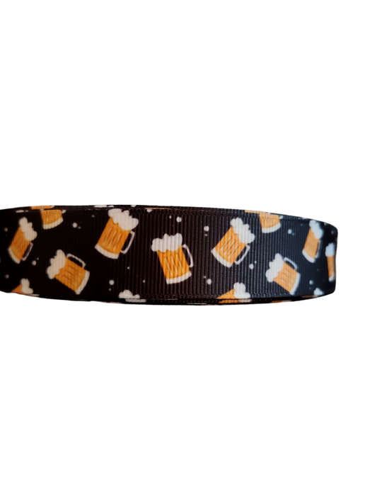 Beer Steins Nylon Dog Collar