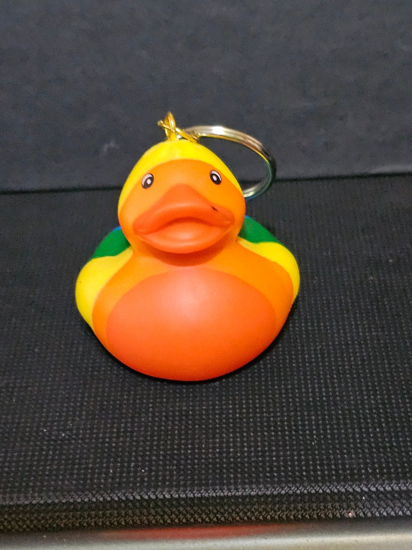 Pride duck keychain