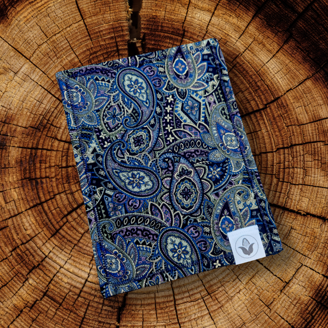 Navy Paisley Handkerchief