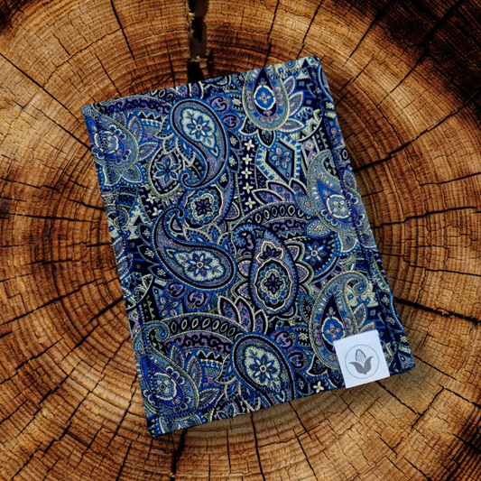 Navy Paisley Handkerchief