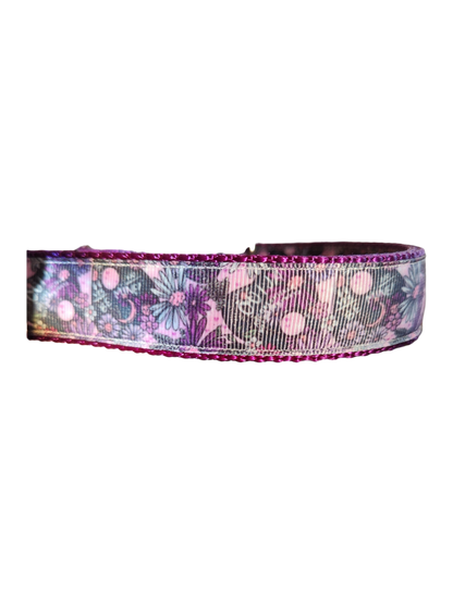 Ouija Floral Nylon Dog Collar, Leash
