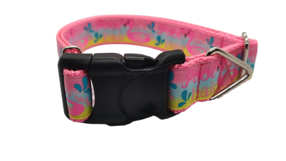 Pool Hair Don't Care Nylon Dog Collar