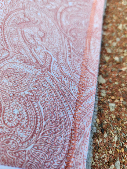 Peachy Paisley Handkerchief