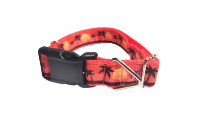 Beach Sunsets Nylon Dog Collar