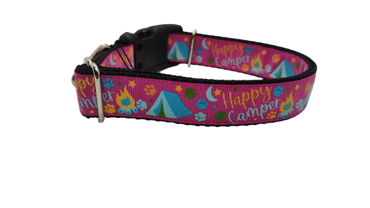 Happy Camper Nylon Dog Collar