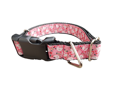 Christmas Chickens Nylon Dog Collar