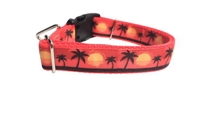 Beach Sunsets Nylon Dog Collar