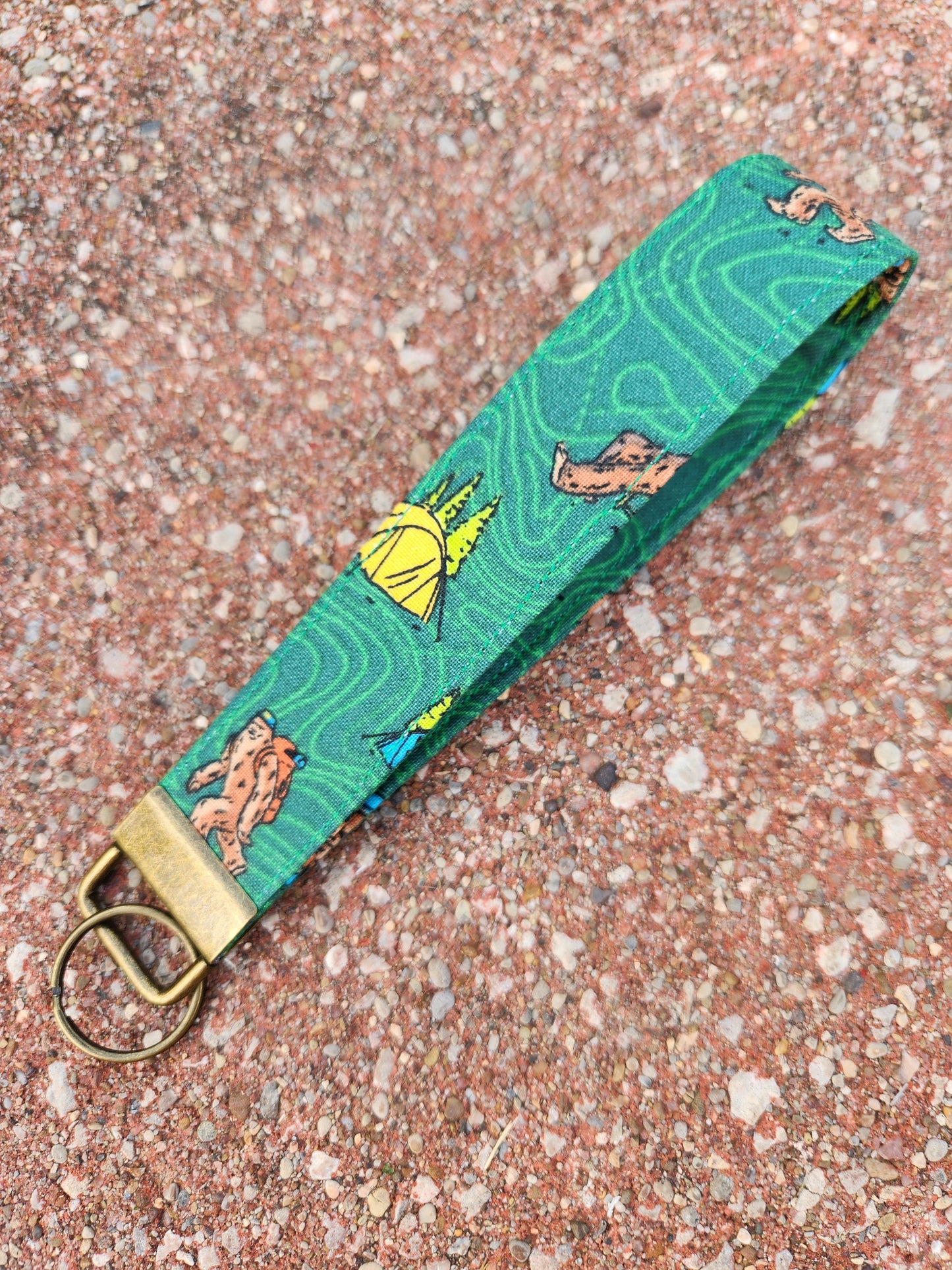 Bigfoot Topography Keyfob Wristlet