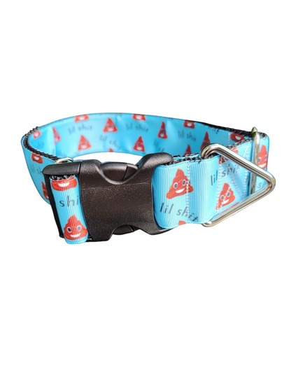 1.5" Wide Lil Shit Nylon Dog Collar