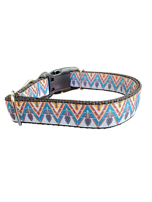 Triangle Tribal Nylon Dog Collar