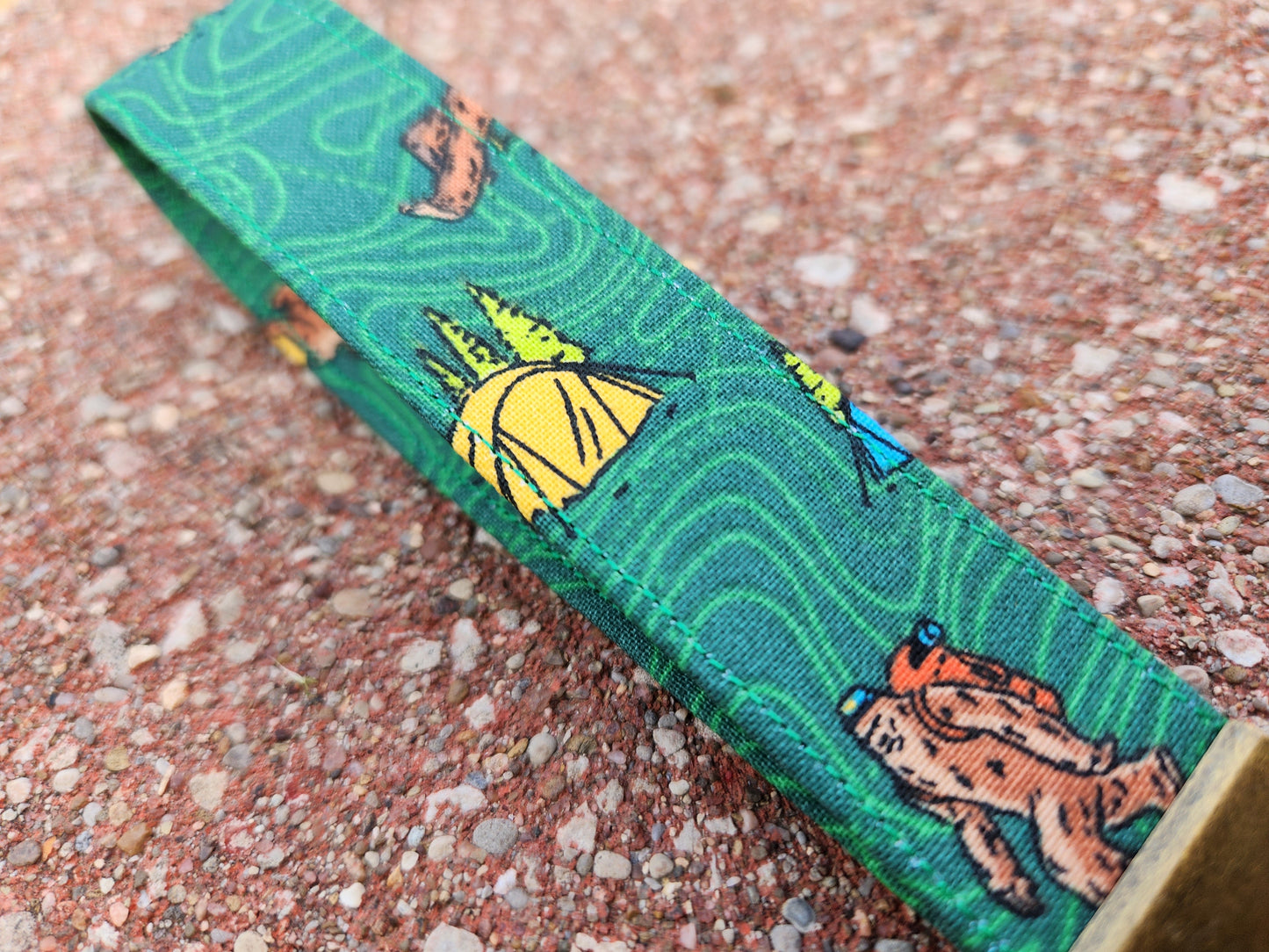 Bigfoot Topography Keyfob Wristlet