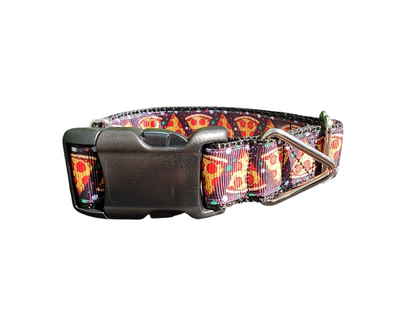 Pizza Slices Nylon Dog Collar