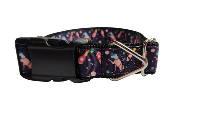 Space Dogs Nylon Dog Collar