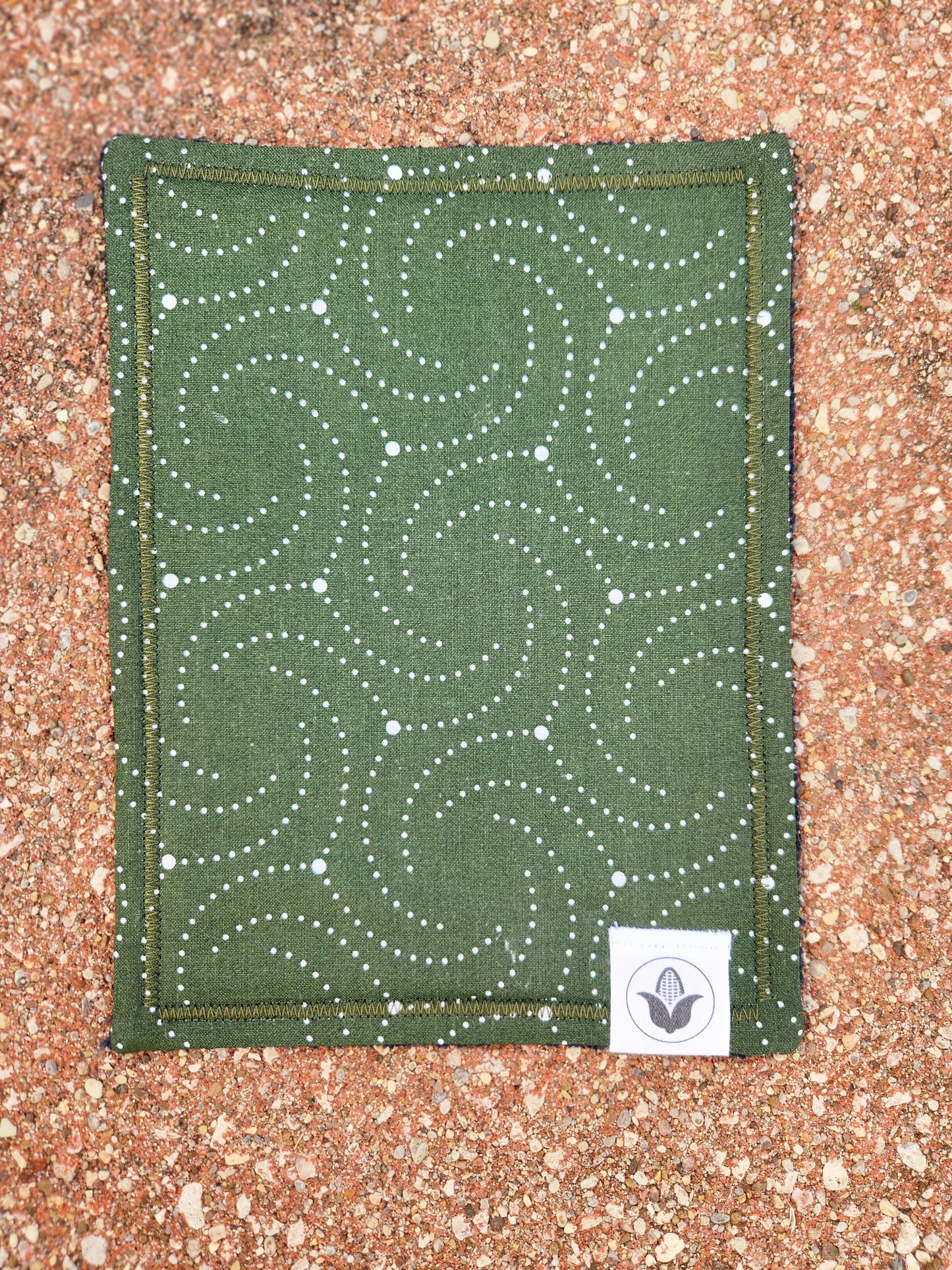 Green Swirls Handkerchief