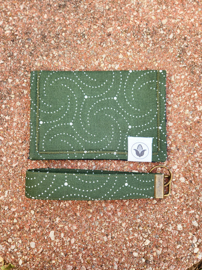 Green Swirls Handkerchief