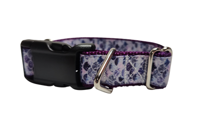 Purple Scales Nylon Dog Collar