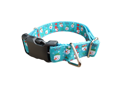 Snowman Christmas Nylon Dog Collar