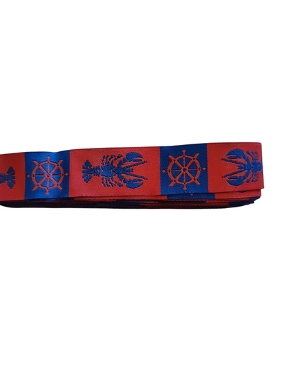 Lobsters and Wheels Nylon Dog Collar
