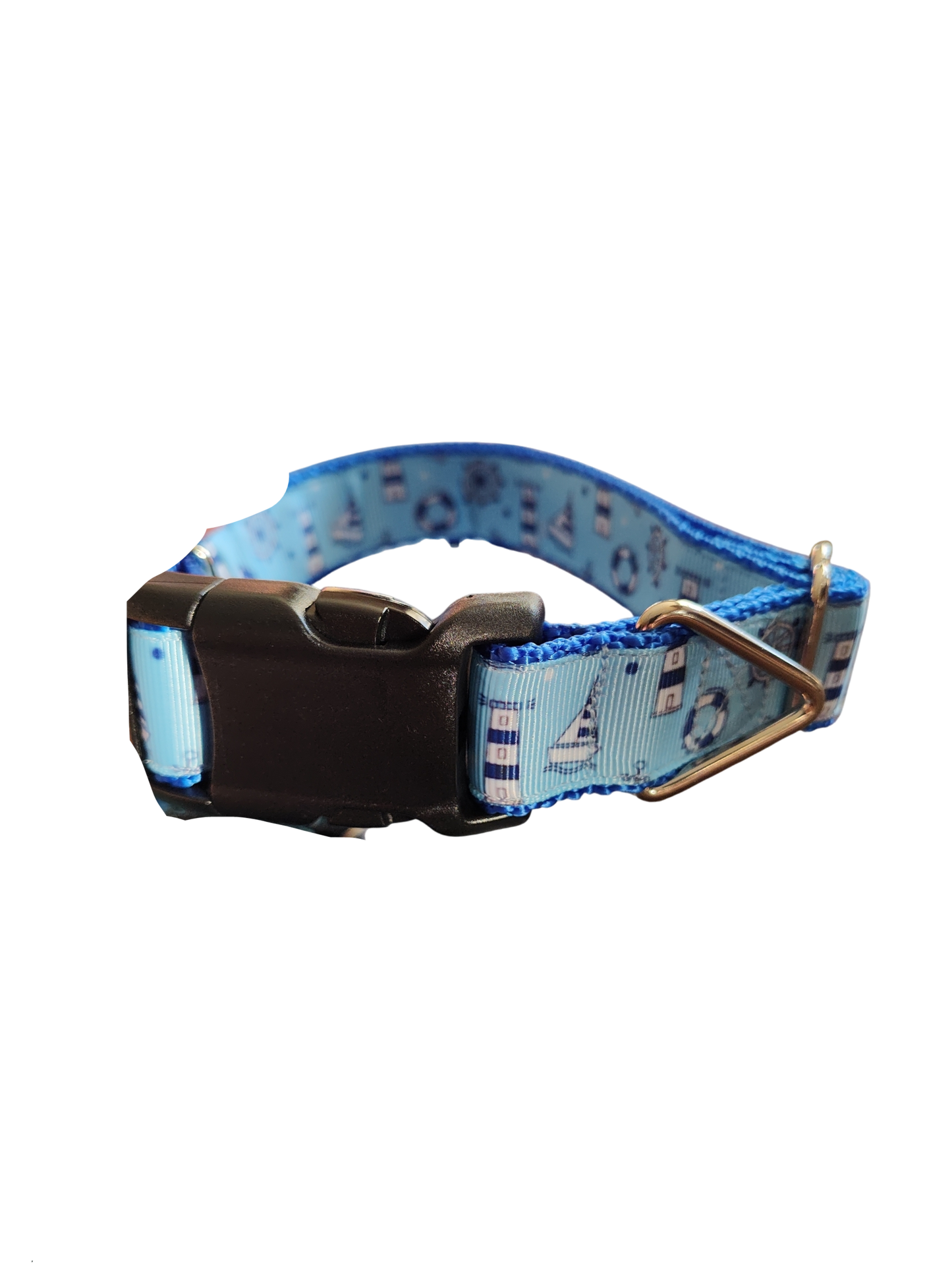 Sail The Coast Nylon Dog Collar
