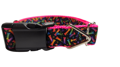 Neon Bones Nylon Dog Collar MD, LG, XL, Leash