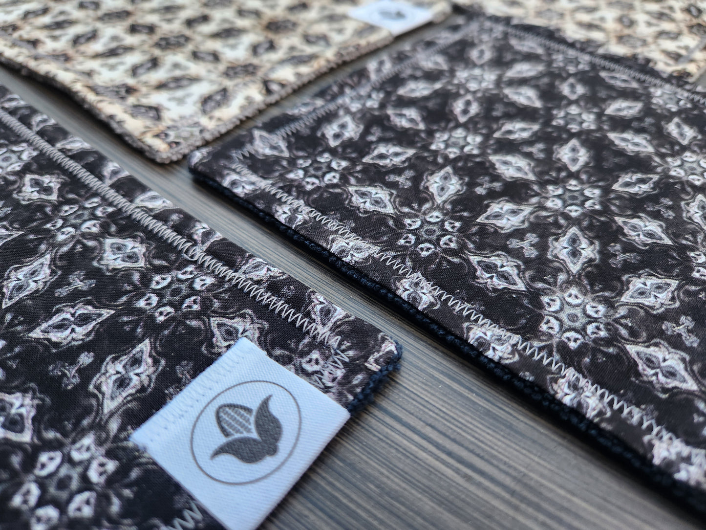 Dragon Fyre Medallions Black Handkerchief