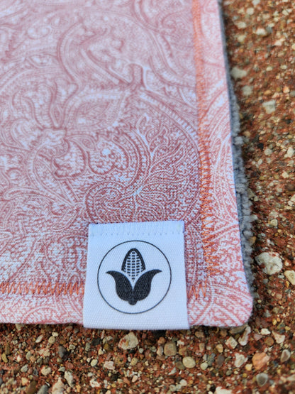 Peachy Paisley Handkerchief