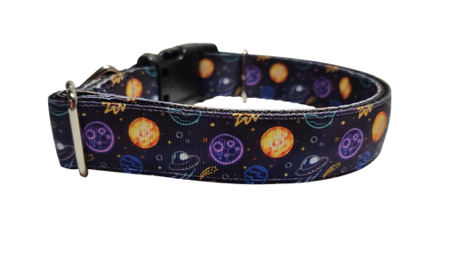 Space Travel Nylon Dog Collar