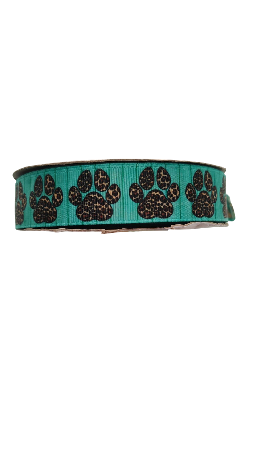 Leopard Print Paws Nylon Dog Collar