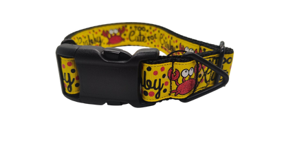 Too Cute To Be Crabby Nylon Dog Collar