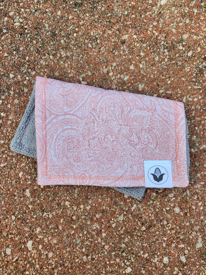 Peachy Paisley Handkerchief