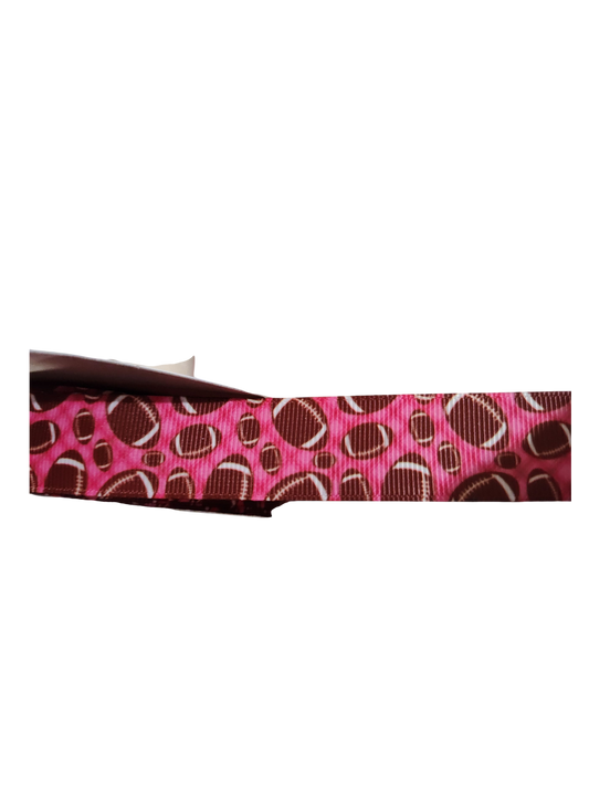 Pink Football Nylon Dog Collar